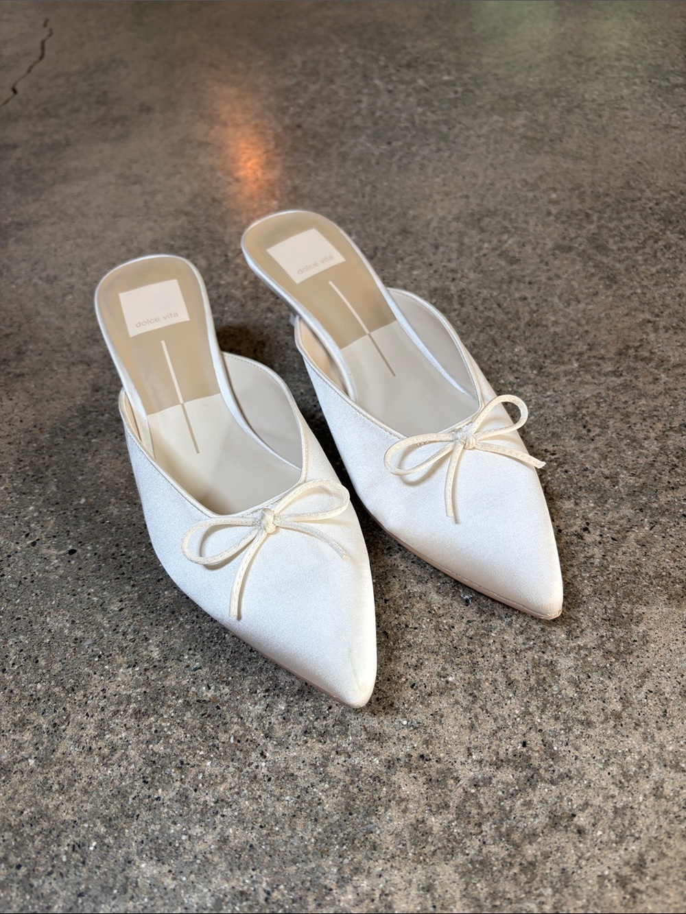 Dolce Vita Cleo Satin Mule Pumps
